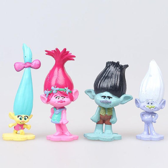 Trolls Movie Poppy Branch Action Figures Cake Toppers Doll Toy Gifts 12Pcs 