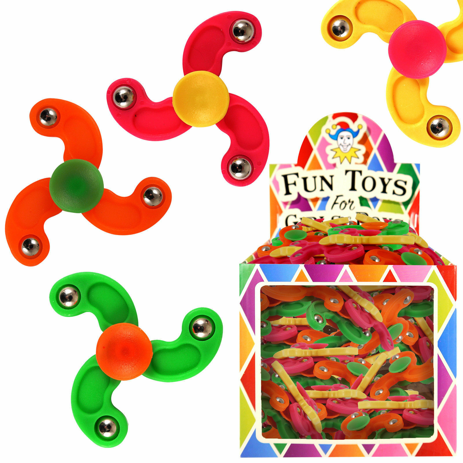FIDGET SPINNERS Birthday Party Bag Filler Favors Stocking Filler Toy Gift BOX UK 