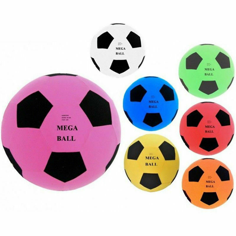 Giant 50cm Up To 55cm Inflatable Fabric Covered Mega Ball-Beach Garden-Football 